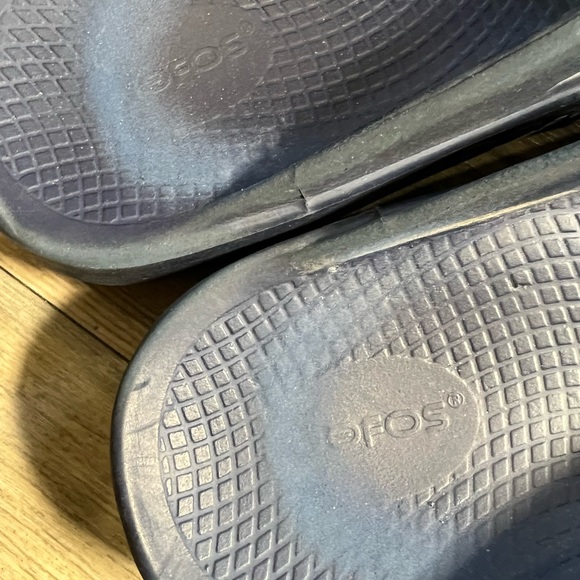 Oofos Blue Sandal- M-9 W-11 - Picture 3 of 10